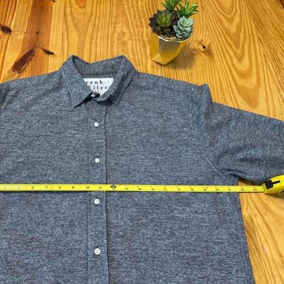 Frank & Eileen Finbar Shirt Mens SM Button Up 100% Cotton Heather Gray Flannel - Picture 5 of 9